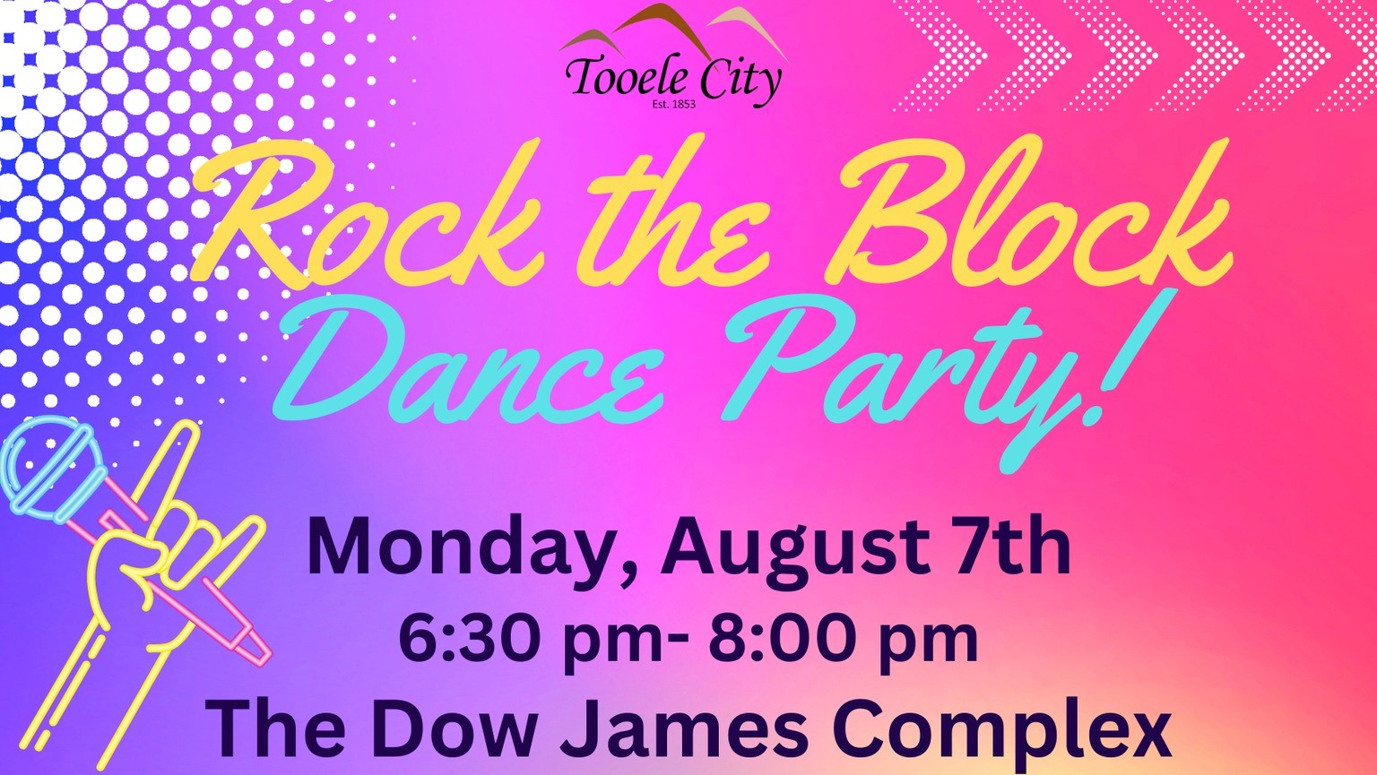 Rock the Block Dance Party Explore Tooele County